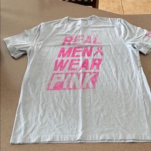 Real Men wear Pink T-Shirt Under Armour